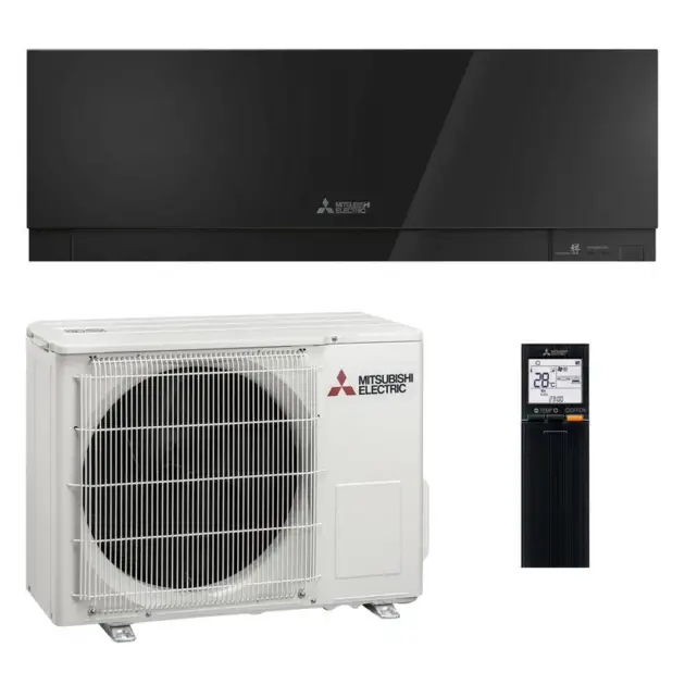 Mitsubishi Electric WSH-EFM35 Wand-unit 3,5 kW Zwart/Grijs/Wit inclusief installatie